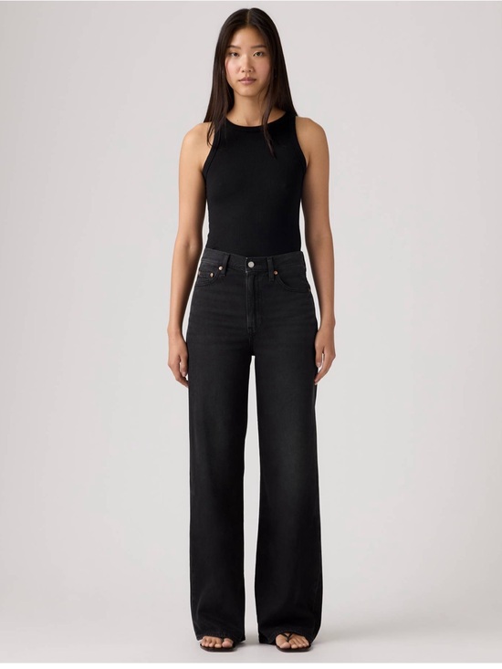 Levi's Denim - Levi’s Ribcage Wideleg Jeans - Black